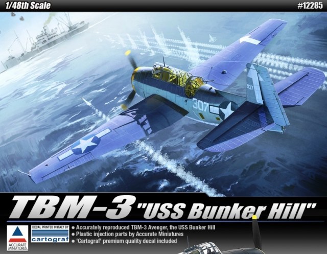 Academy 1/48 TBM-3\"USS BUNKER HILL\"