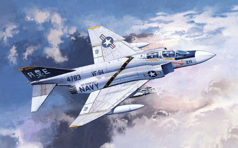 Academy 1/48 F-4J \"VF-84 JOLLY ROGERS\"