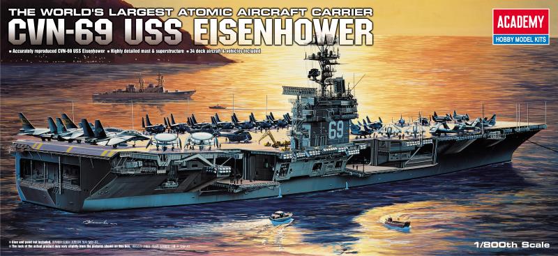 Academy 1/800 U.S.S. CVN-69 EISENHOWER