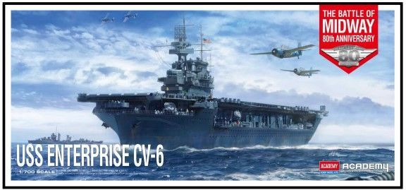 Academy 1/700 USS CV-6 Enterprise \"Battle of Midway\"
