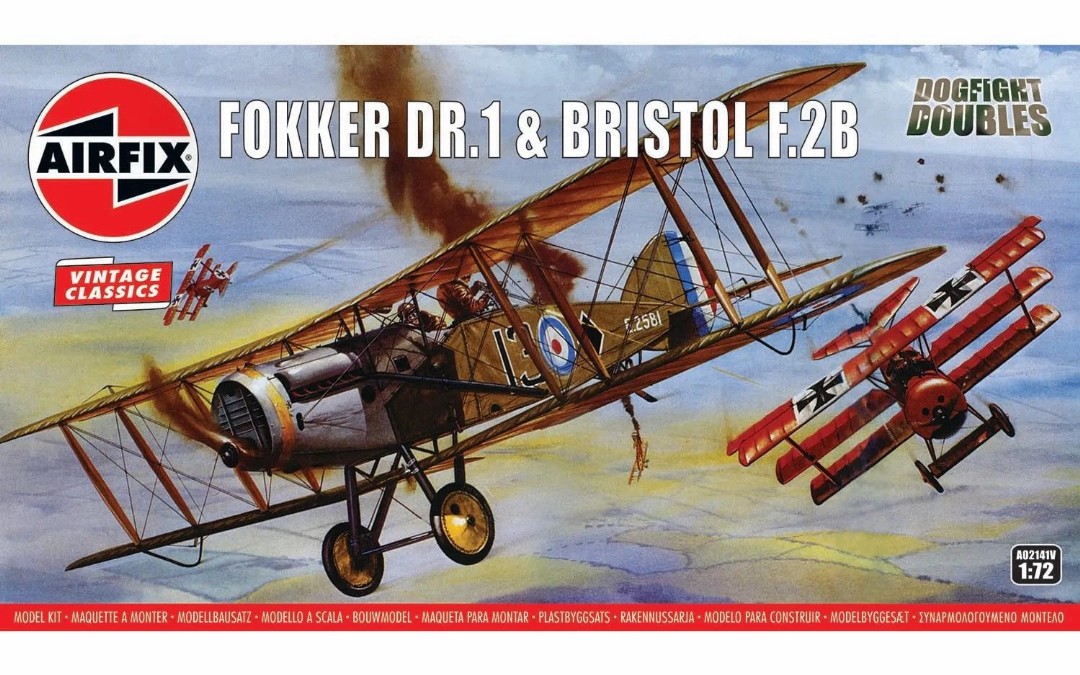 AIR02141V FOKKER DR1 & BRISTOL F.2B DOG FIGHT (1/72)