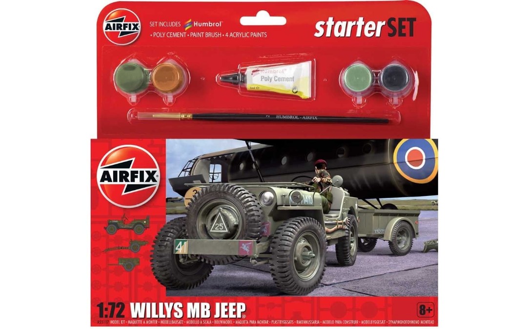 AIR55117 WILLYS MB JEEP GIFT SET (1/72)