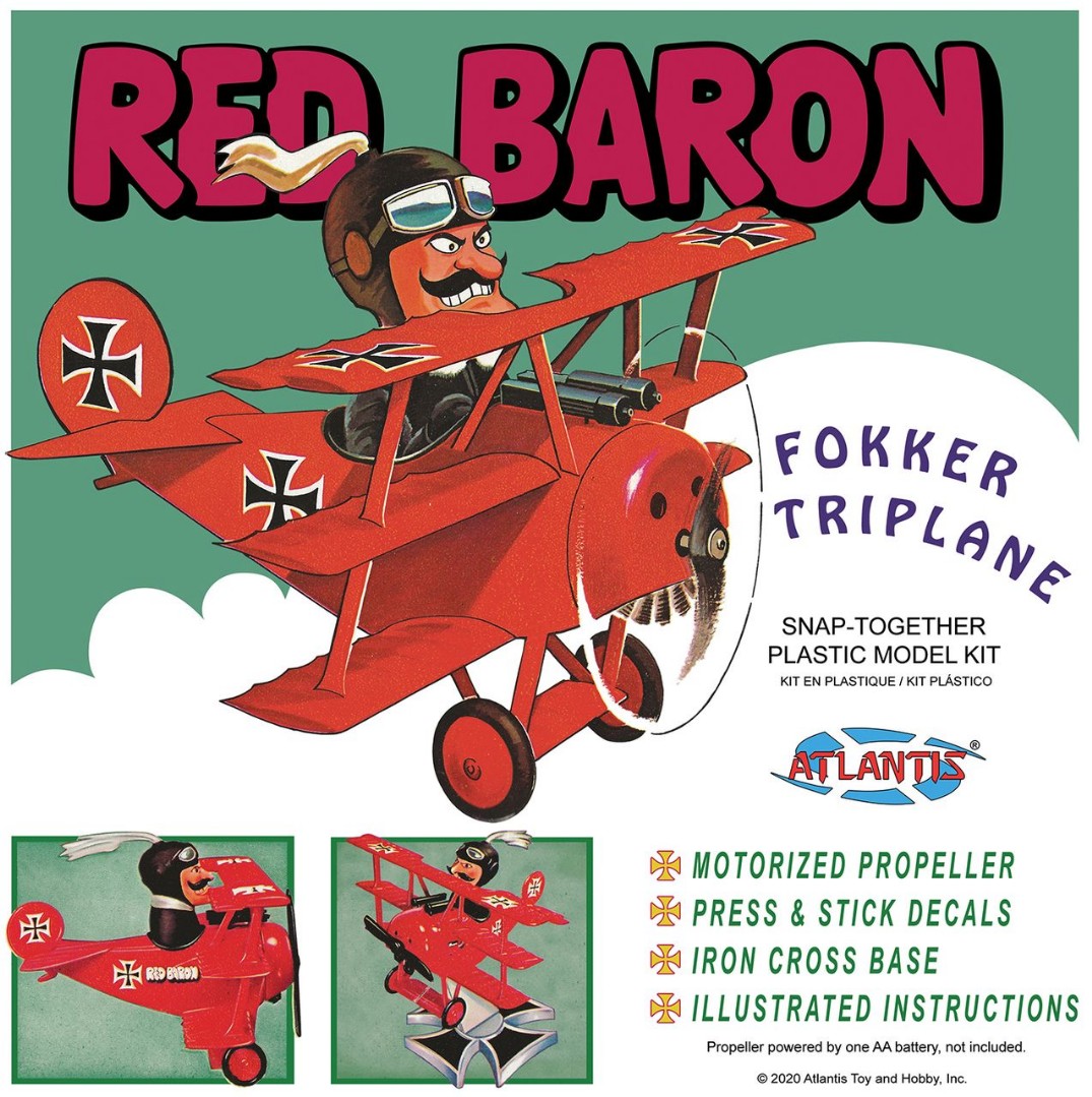 Red Baron Fokker Triplane with Motor SNAP