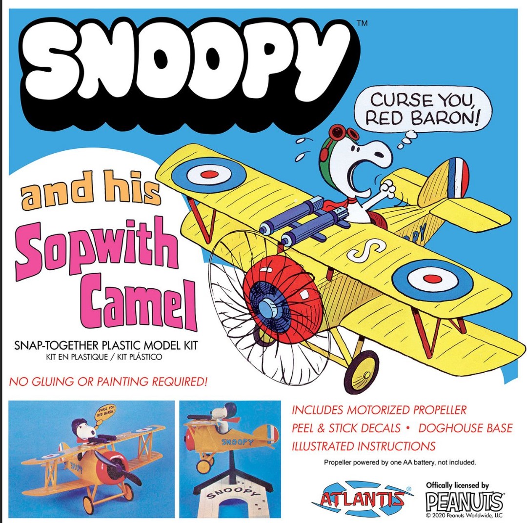 Snoopy and his Sopwith Camel with Motor SNAP