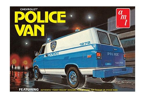 AMT Chevy Police Van (NYPD) 1/25 Model Kit (Level 2)