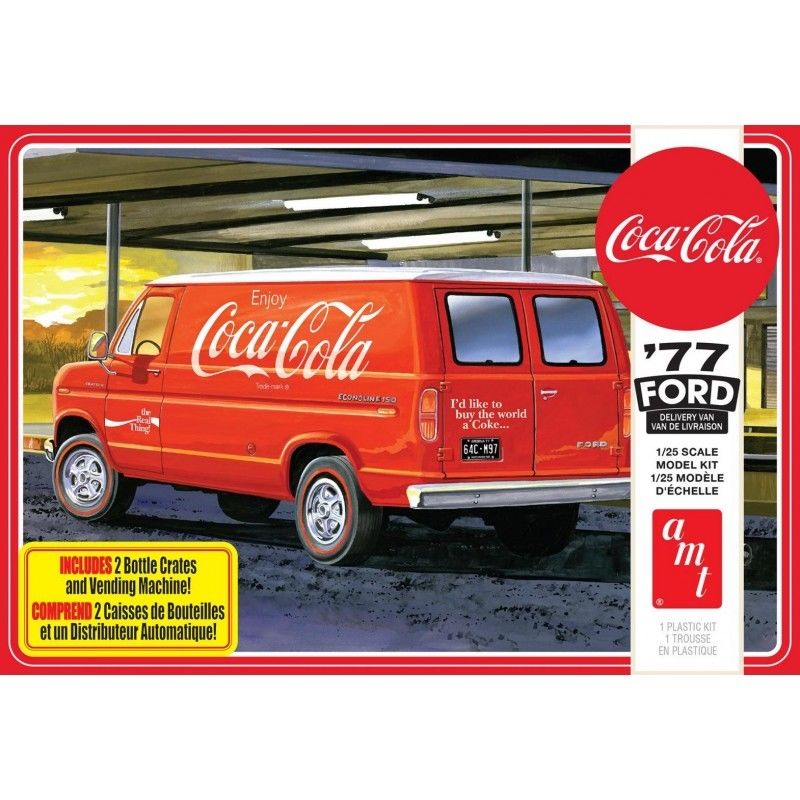AMT1173 AMT \'77 Ford Delivery Van Coca-Cola 1/25 Scale