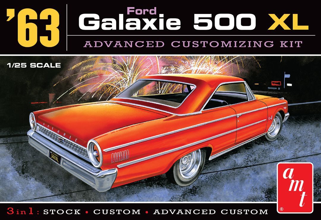 1963 Ford Galaxie 1/25 Model Kit (Level 2)