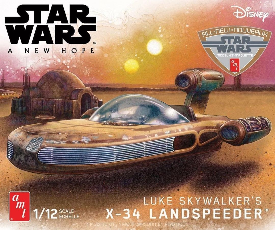 AMT Star Wars: A New Hope Land Speeder 1/12 Model Kit (Level 2)