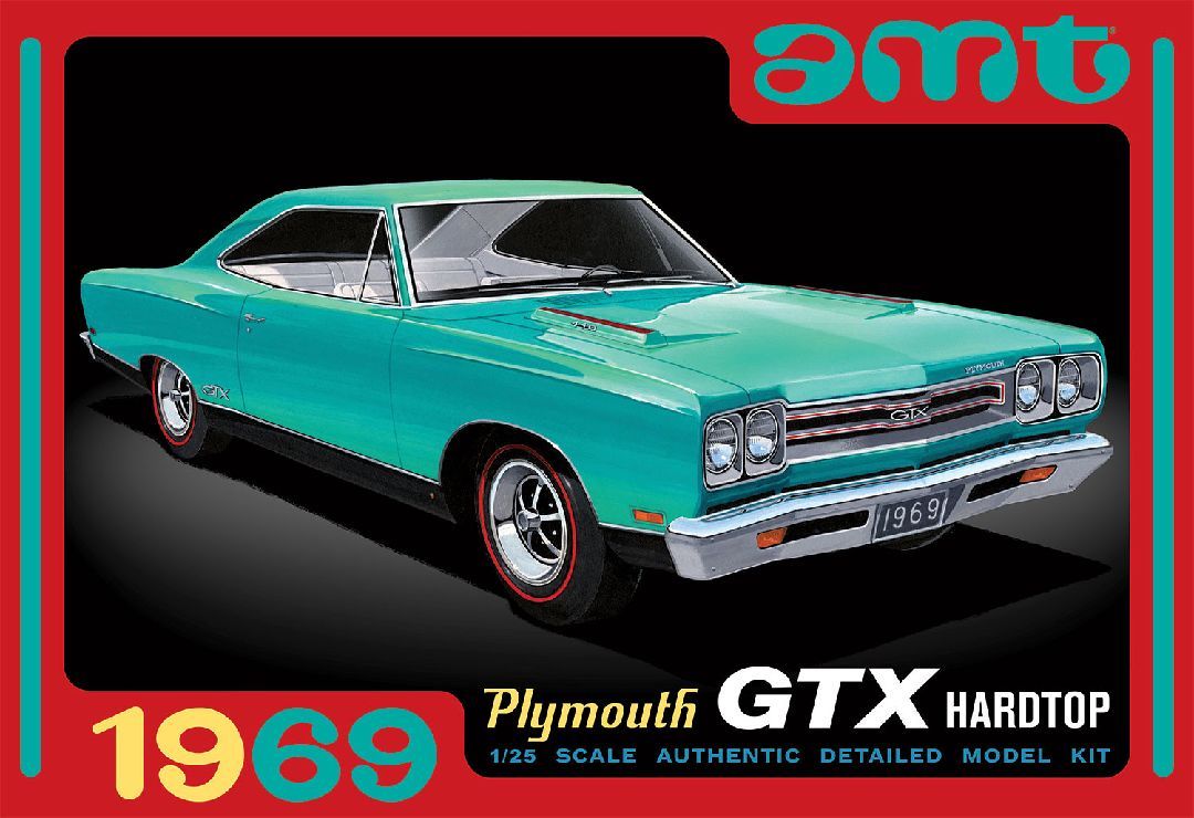 AMT 1969 Plymouth GTX Hardtop 1/25 Model Kit (Level 2)