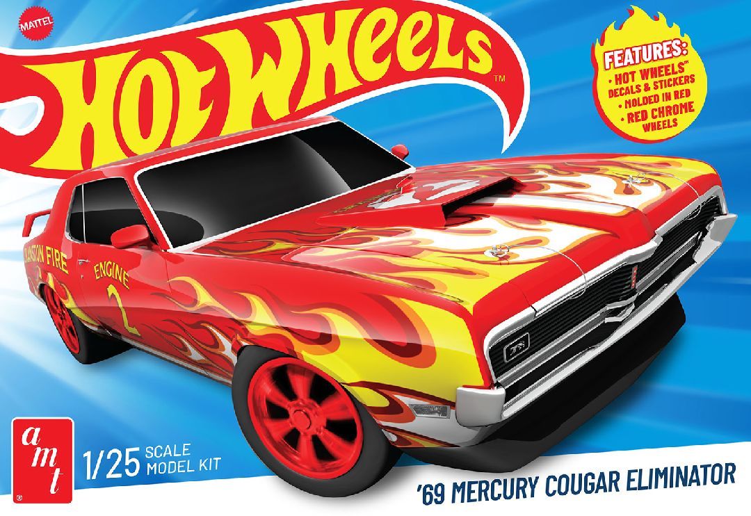 AMT 1/25 Hot Wheels 1969 Mercury Cougar Eliminator (Level 2)