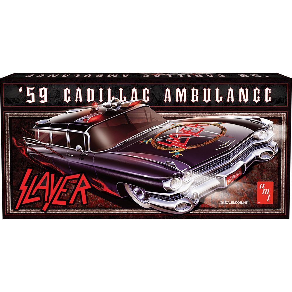 AMT 1959 Cadillac Ambulance Slayer 1/25 Model Kit (Level 2)