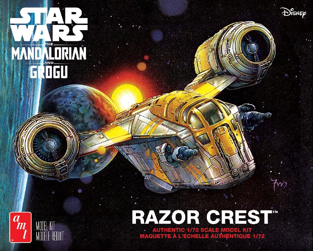 AMT / STAR WARS: THE MANALORIAN & GROGU RAZOR CREST (1/72)