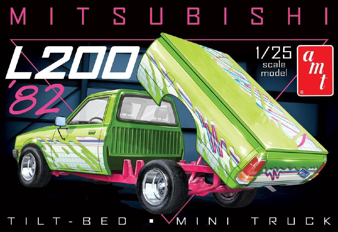 AMT 1982 Mitsubishi L200 TiltBed Pickup 1/25 Model Kit (Level 2)