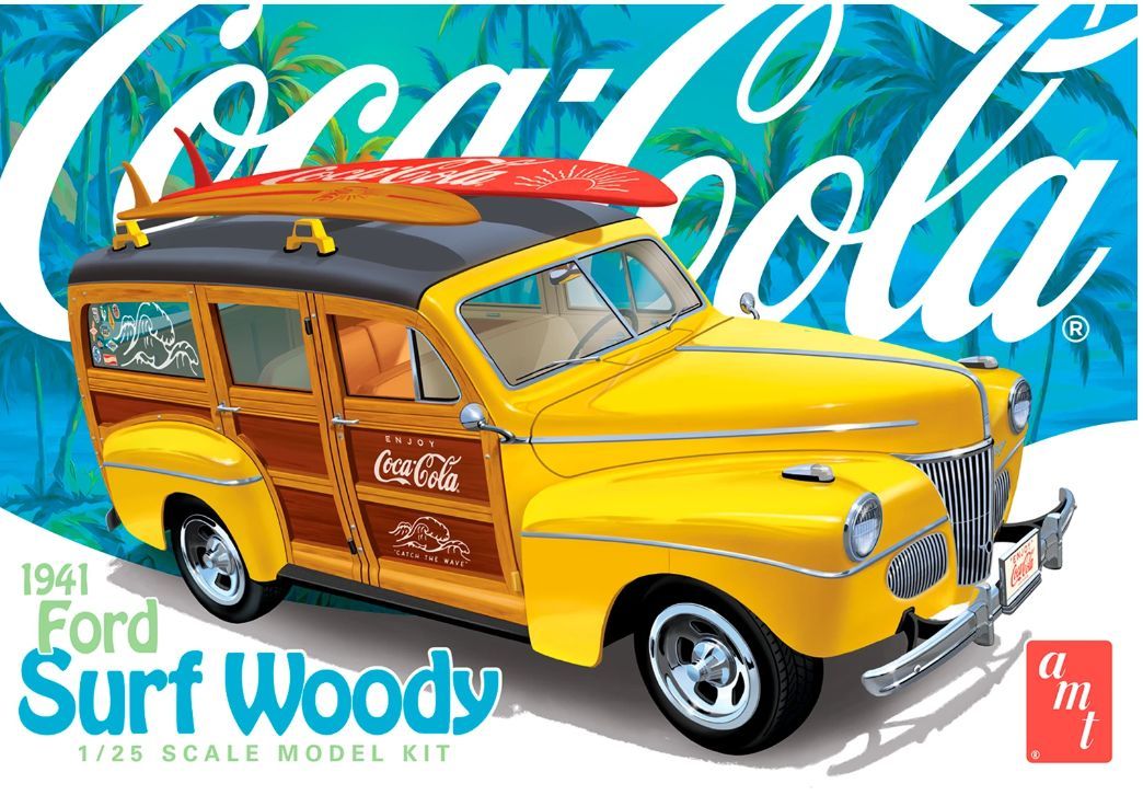 AMT 1/25 1941 Ford Woody Surf Wagon Coke