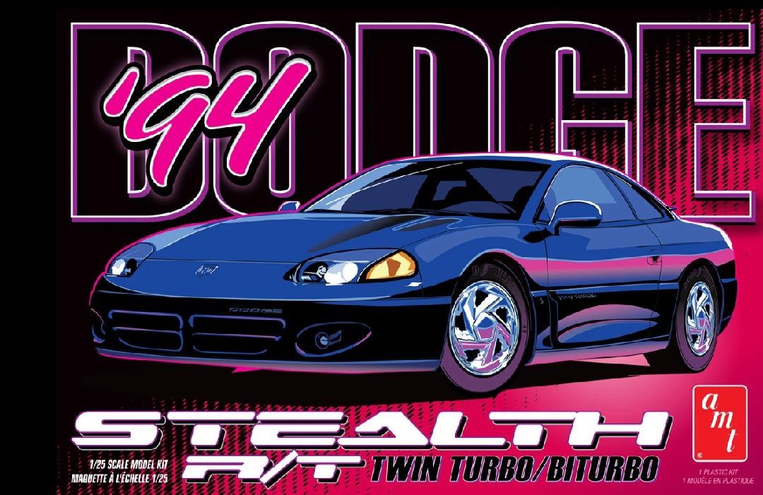 AMT 1994 Dodge Stealth R/T Twin Turbo 1/25 Model Kit (Level 2)
