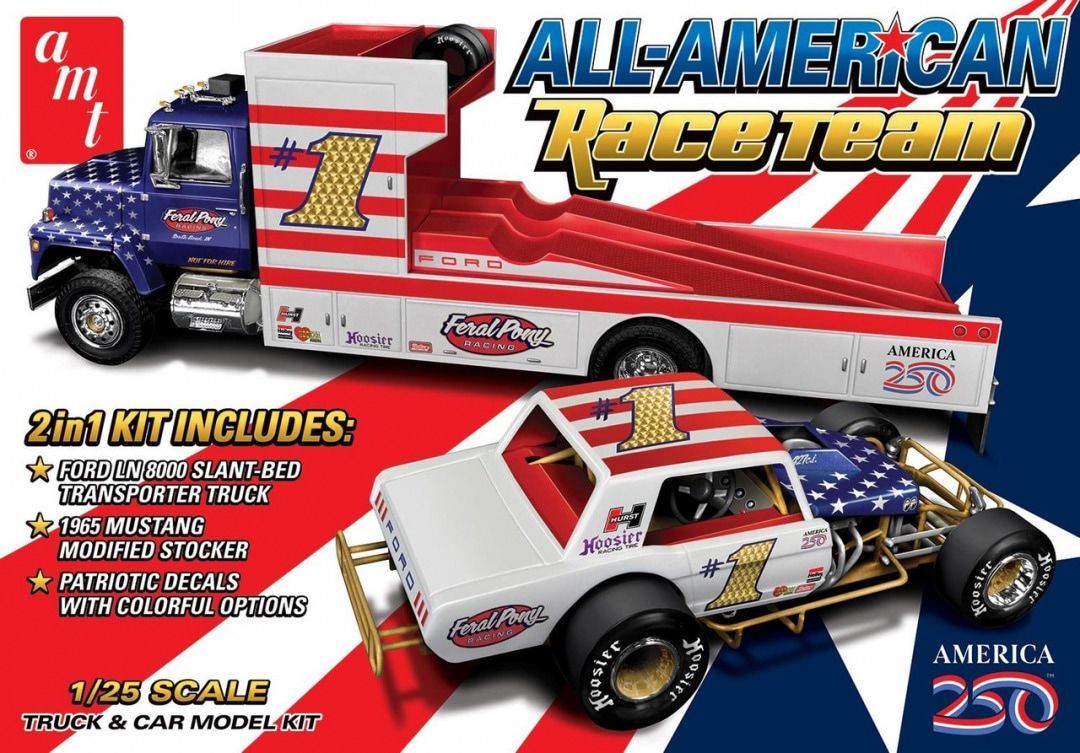 AMT Ford LN 8000 Transporter & 1965 Mustang Modified (Level 2)