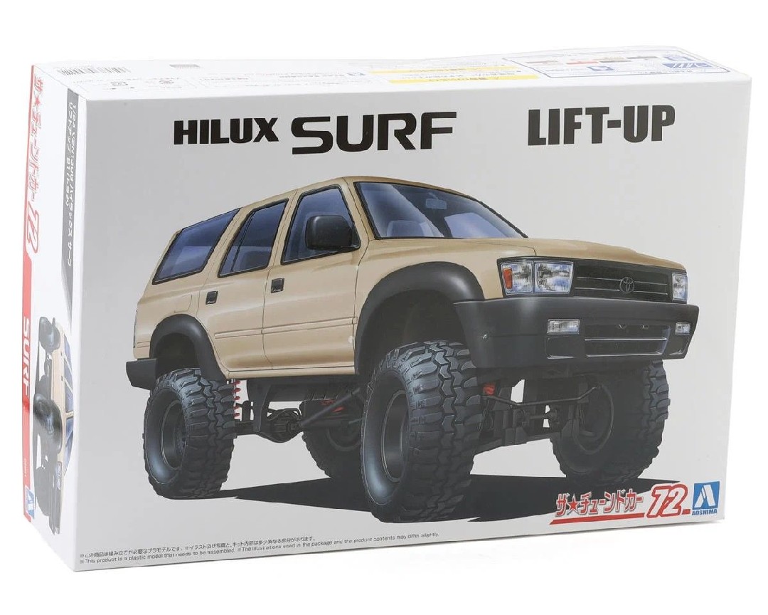 Aoshima 1/24 VZN130G Toyota Hilux Surf Lift Up \'91 Plastic Mode