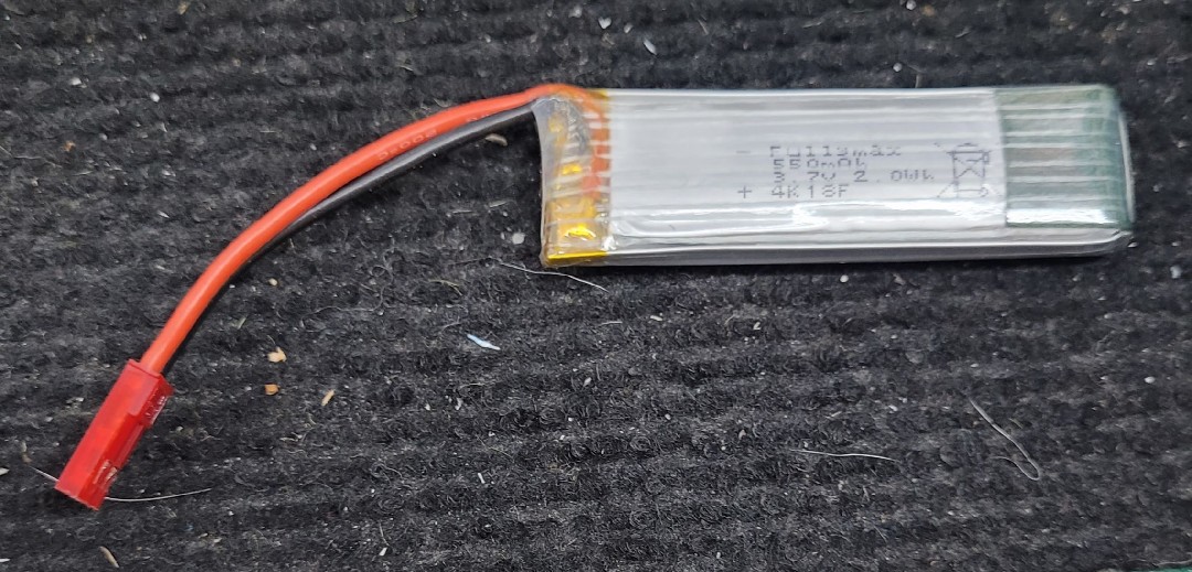 3.7v 550mah Micro 25c LiPo Fullymax
