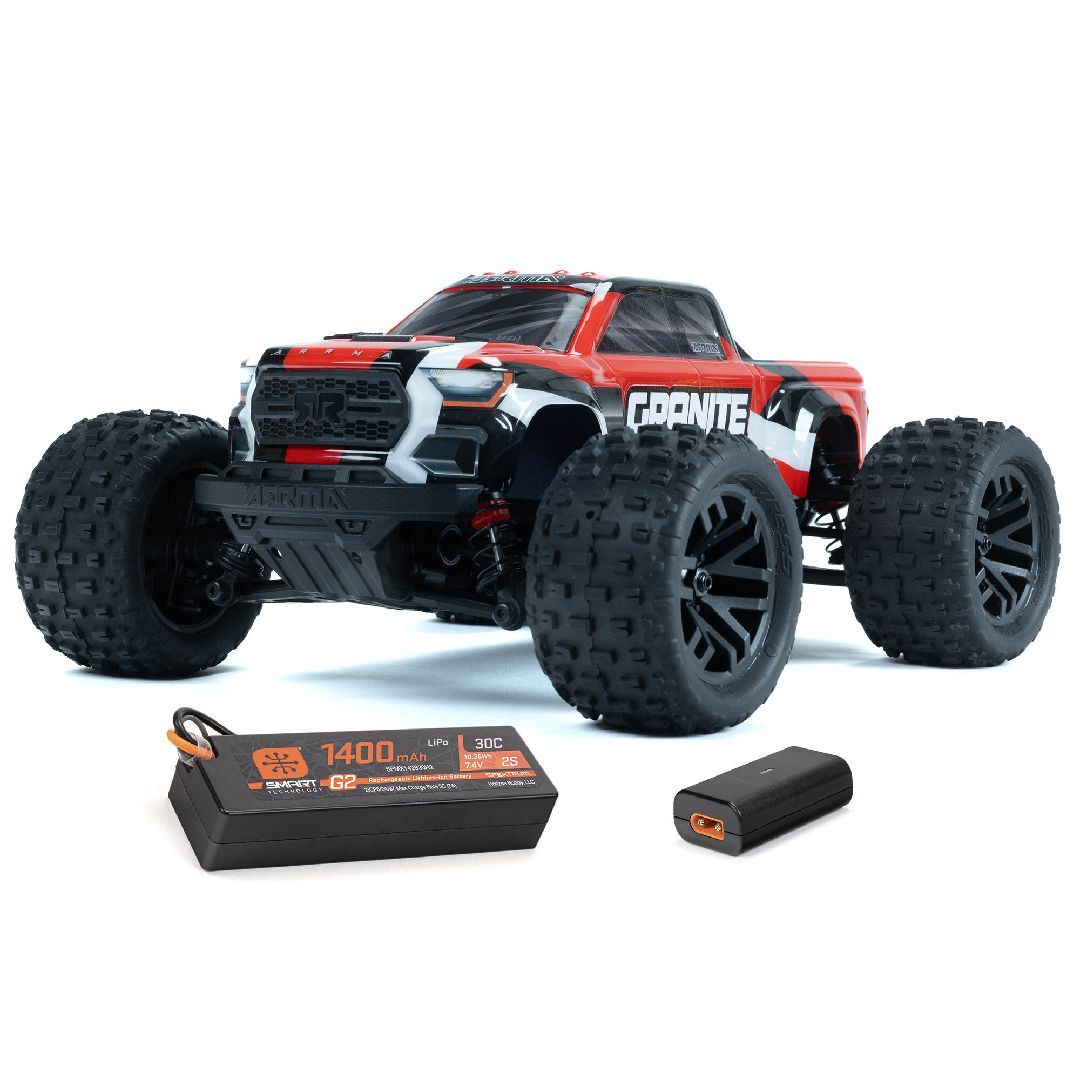 Arrma 1/18 GRANITE GROM 4x4 Monster Truck RTR - Red
