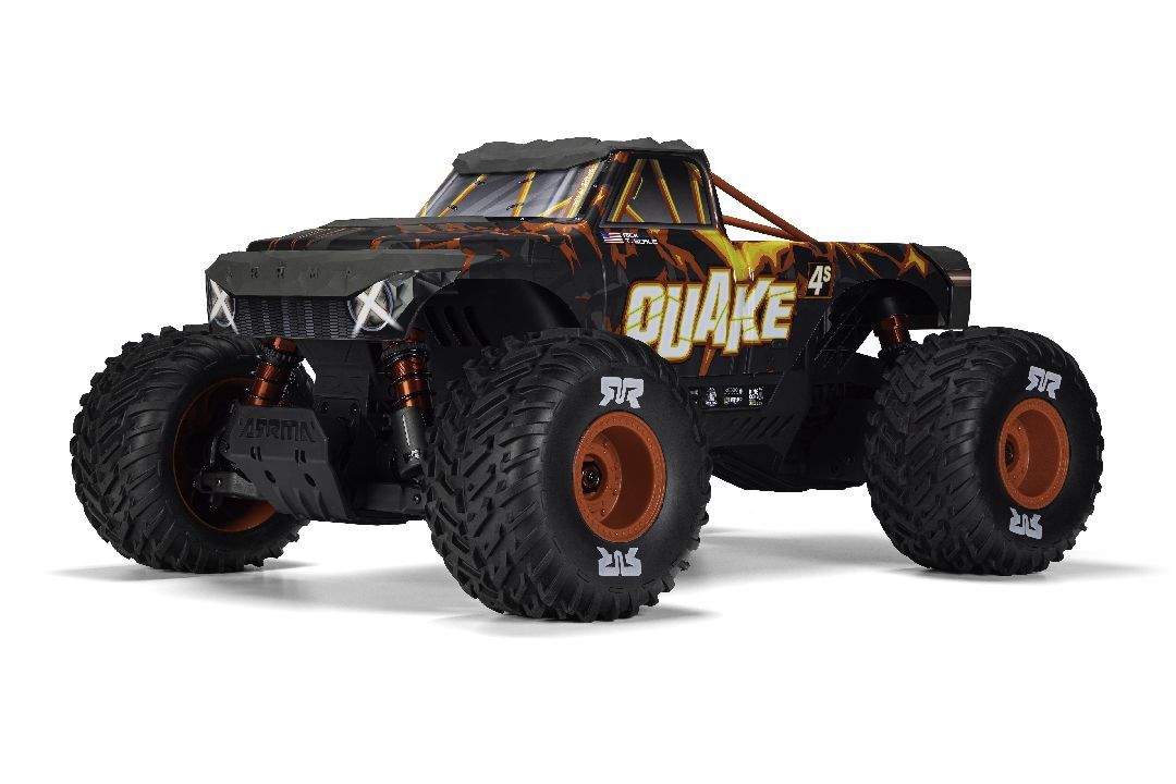 Arrma 1/8 QUAKE 4S DSC 4X4 Brushless RTR - Black/Red Nov 15 ETA
