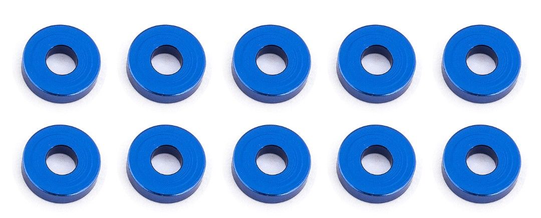 Team Associated Aluminum Bulkhead Washers, 7.8x2.0 mm (10)