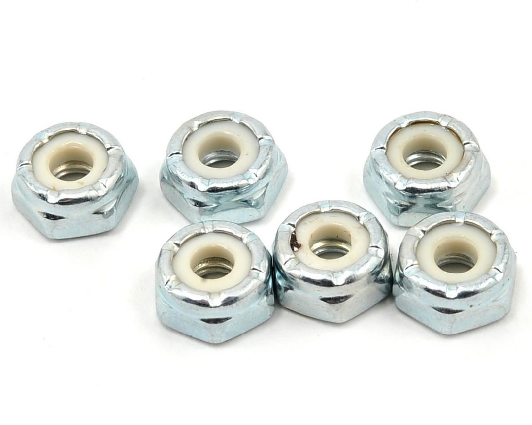 Team Associated Nuts,8/32 Steel Low Profile Locknut (6)