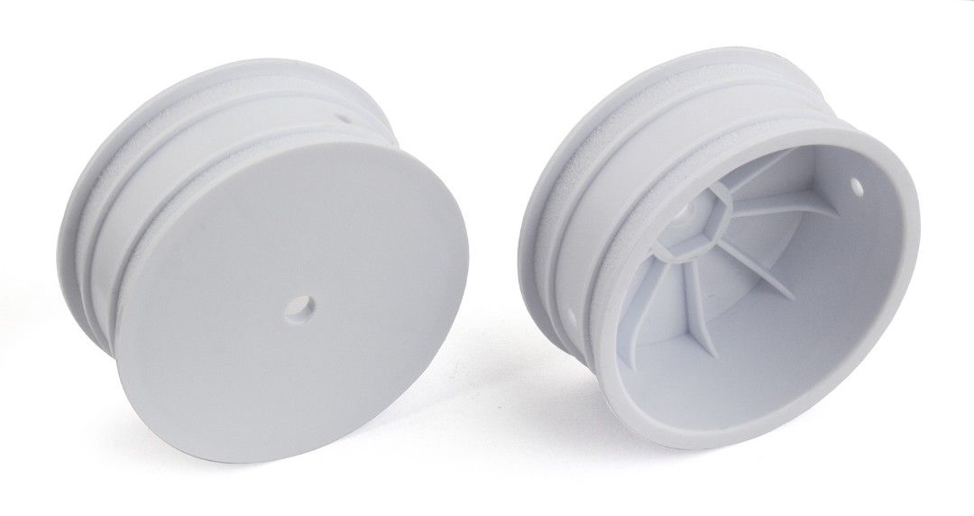 Team Associated 12mm 4WD 2.2\" Front Wheels (White)