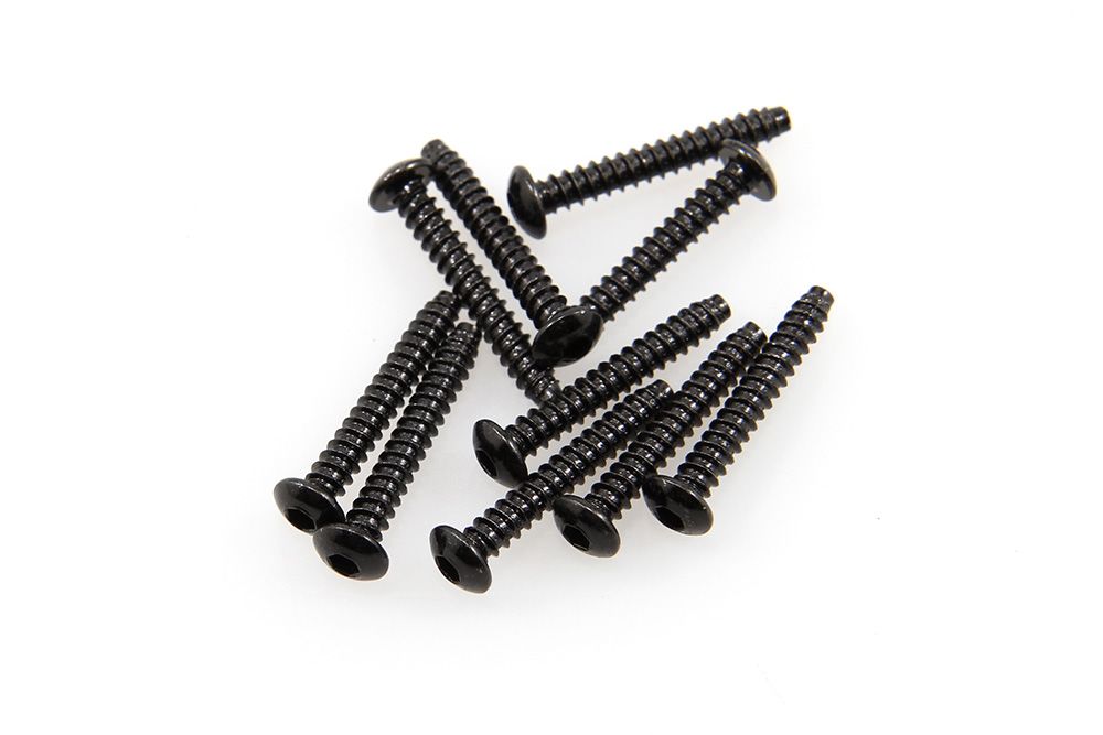 AXA0439 Hex Sckt Tapping Butto Hd M3x20mm Blk (10)