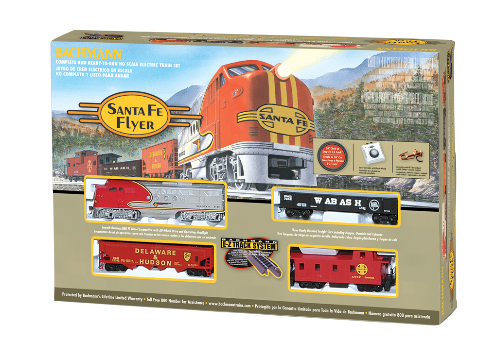 Bachmann Santa Fe Flyer (HO Scale) Train Set