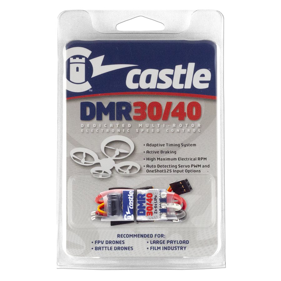 Castle Creations DMR 30/40 , Dedicated Multirotor ESC (4-PACK)