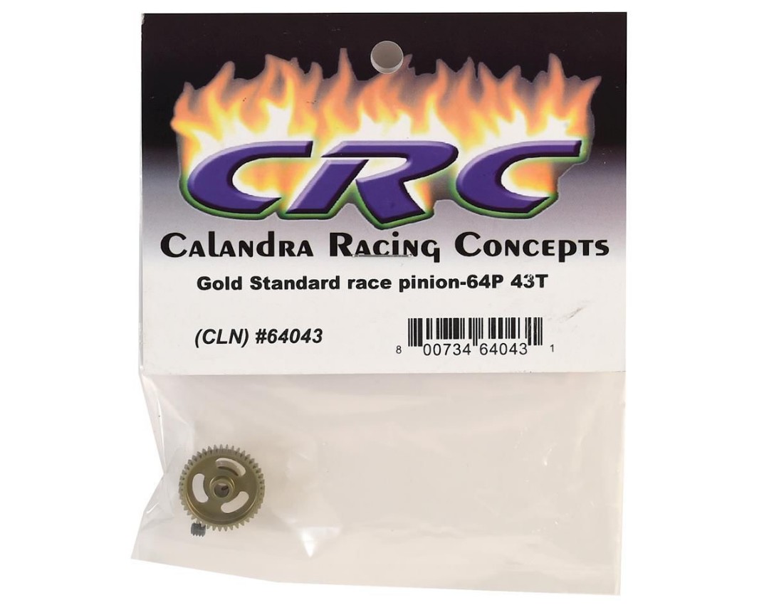 CRC \"Gold Standard\" 64P Aluminum Pinion 43T