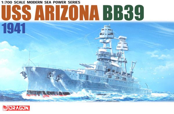 USS Arizona BB39 model kit (1/700)