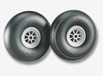 Du-Bro 2-1/4\" Dia. Smooth Surface Wheels (2)