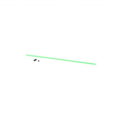 Du-Bro Antenna Tube w/ Cap (Neon Green) (1/pkg.)