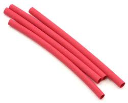 Du-Bro 1/8\" Dia. Heat Shrink Tubing Red (QTY/PKG: 4 )