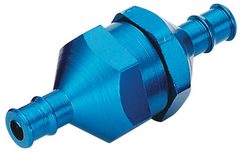Du-Bro In Line Fuel Filter w/Plug (Blue) (1/pkg.)