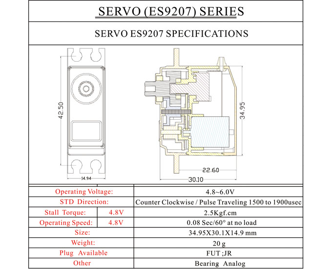 ES9207 Analog Servo