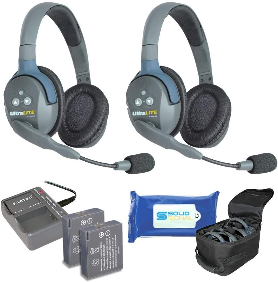 UltraLITE 2 person system w/ 2 Double Headsets, batteries, charg