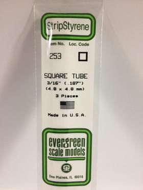 SQUARE TUBE-.188\"(3/PK)