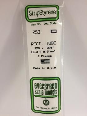 RECTANGULAR TUBE- .250\"X.375\" (2/PK)