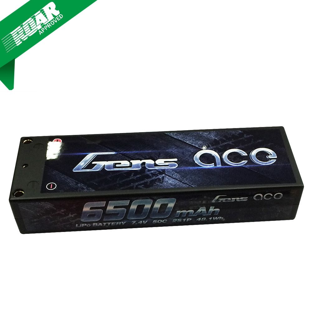 Gens Ace 6500mAh 2S1P 7.4V 50C LiPo Hard Case