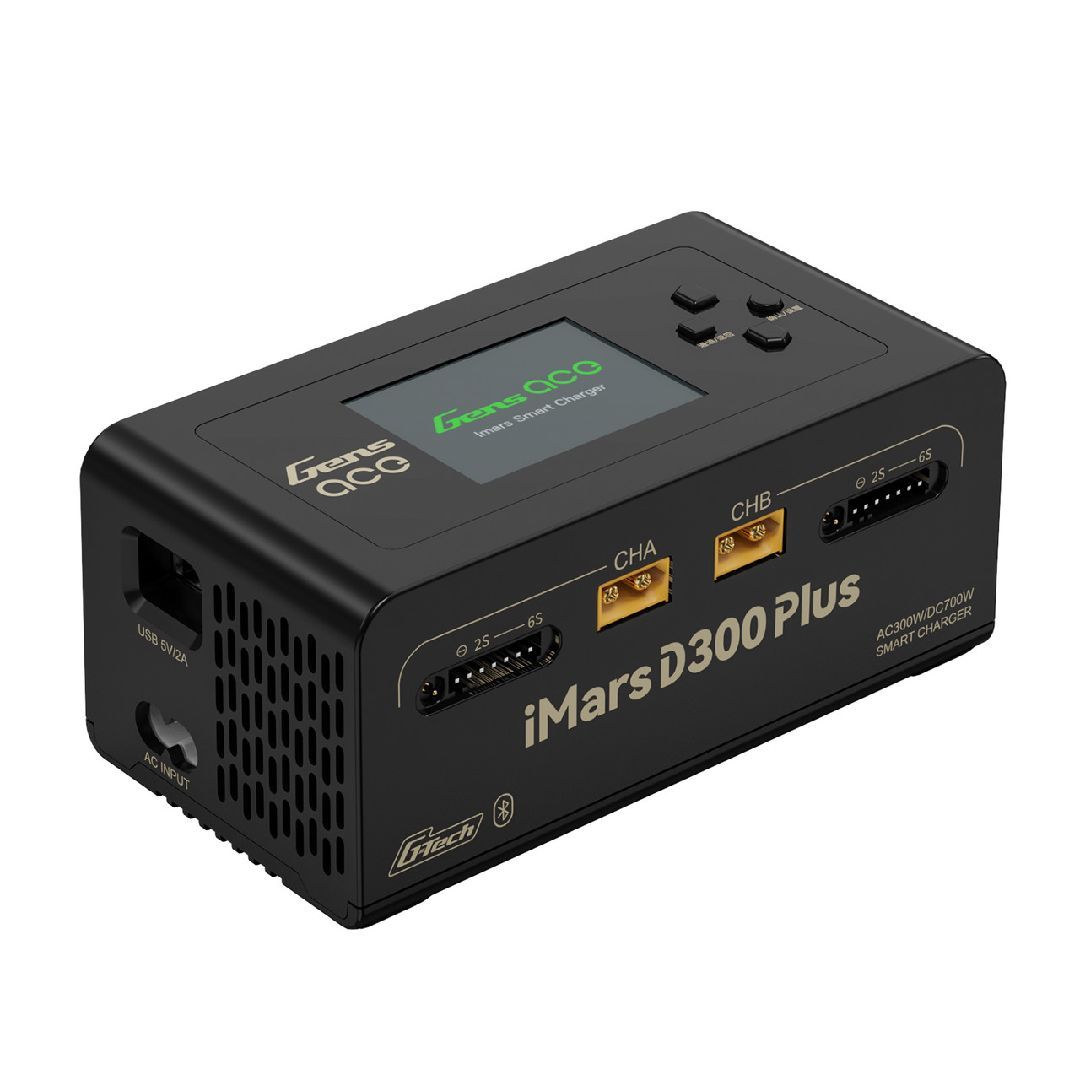 Gens Ace iMars D300 Plus G-Tech AC/DC Balance Charger - Black Gens Ace iMars D300 Plus G-Tech AC/DC Balance Charger - Black