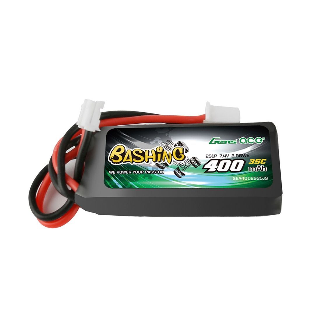 Gens Ace Bashing 400mAh 2S1P 7.4V 35C LiPo JST-PHR-2P Plug