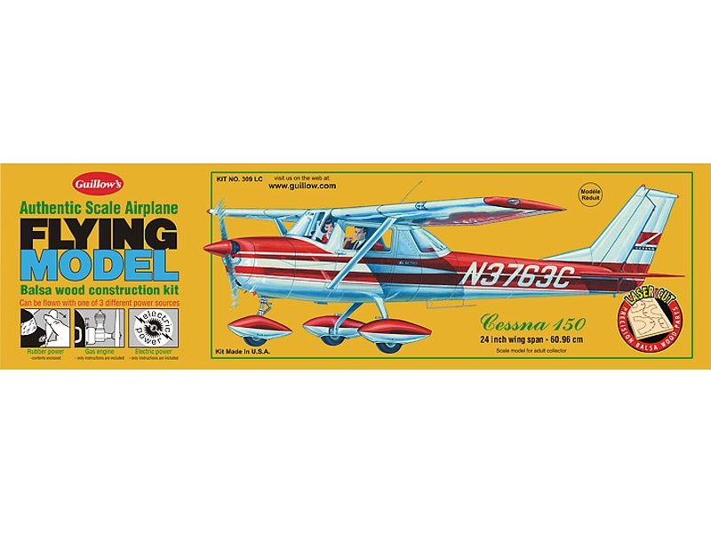 Guillow\'s 1/16 Cessna 150 Laser Cut Model Kit (1)