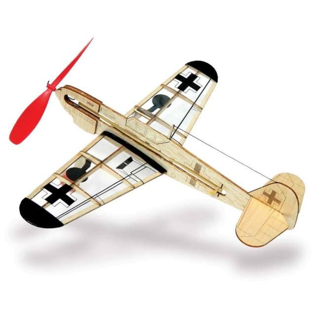 German Fighter Rubber powered Balsa Airplane