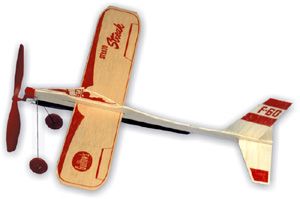 Strato Streak Rubber powered Balsa Airplane