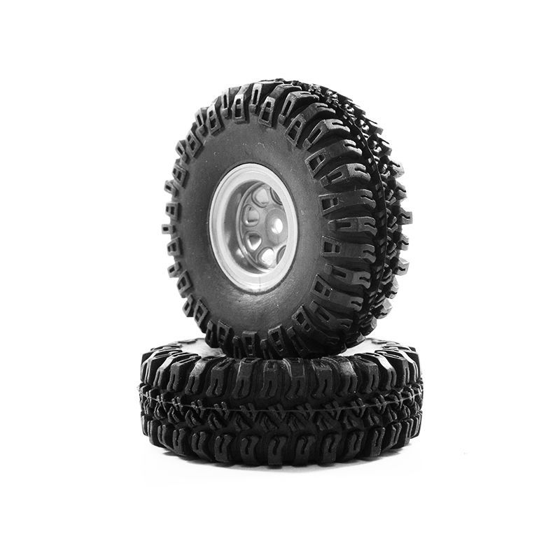 Hobby Plus CR-18 1.0\" Grabber M/T Tire Mounted (4)