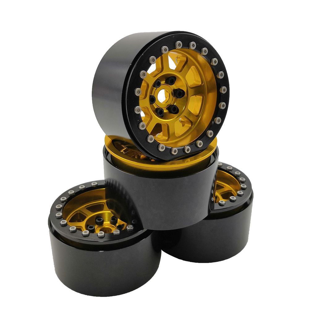 Hobby Details 2.2\" Aluminum Wheels - Buck (4) (Gold)