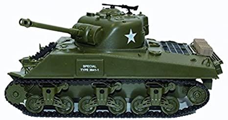 1/30 RC Tank WWII US M4A3 Sherman Remote Control Scale Model Tan