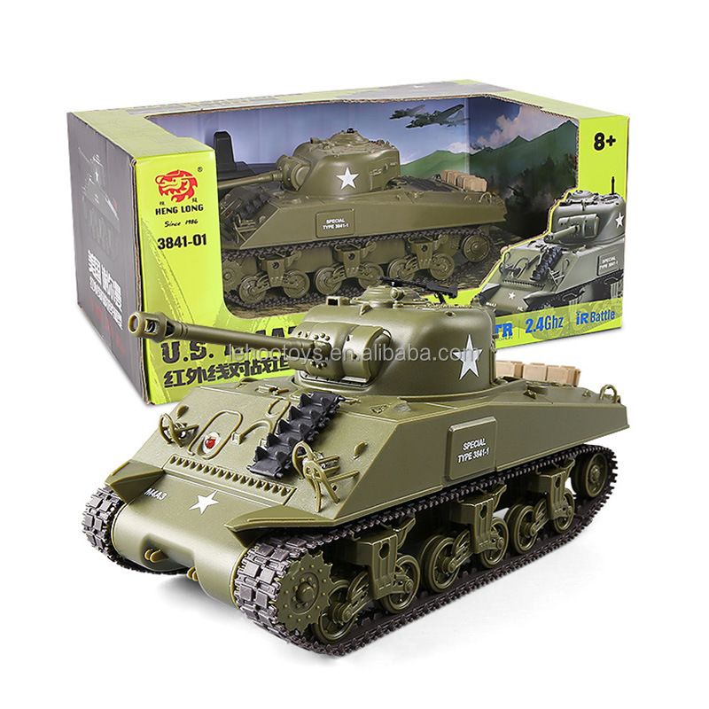 1/30 Radio Control M4A3 Sherman Scale Model Tank IR Battle